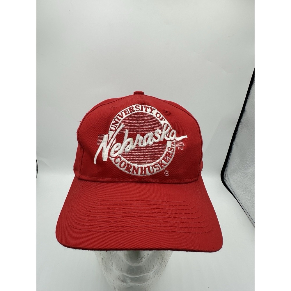 Vintage 90s Nebraska Cornhuskers Hat The Game Snapback Script Logo USA